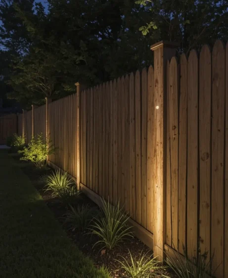 Fence Lighting Ideas