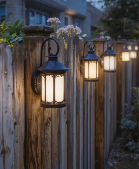 Solar Fence Lanterns