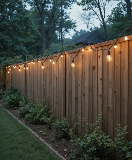 Fence Lighting Ideas