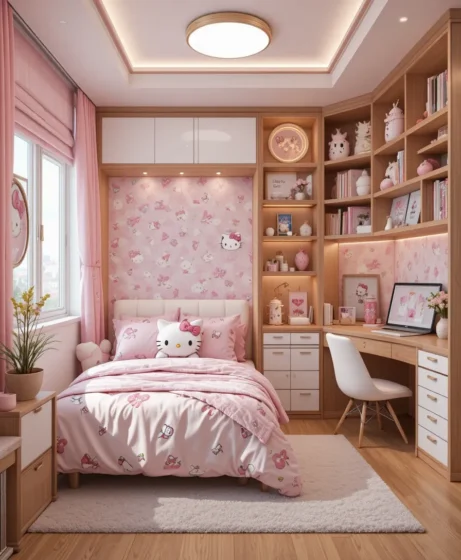 Balanced Everyday Hello Kitty Bedroom