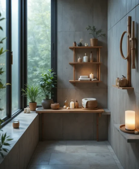 Bamboo Shower Accessories