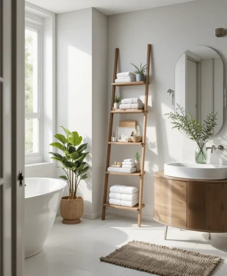Bathroom Shelving Ladder