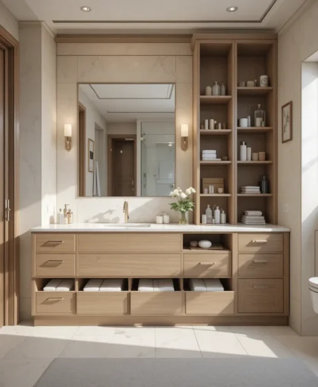 Bathroom Vanity with Built-In Storage
