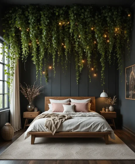Ceiling-Hung Vine Decor