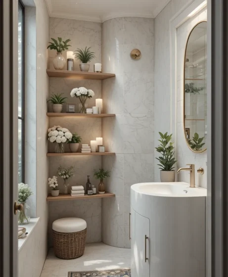 Corner Shelves for Extra Space