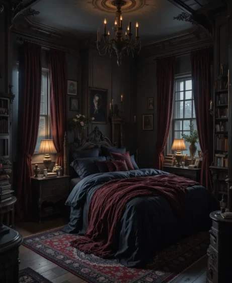 Dark Academia Emo Bedroom