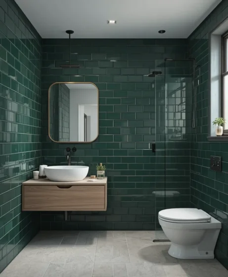 Dark Green Subway Tiles