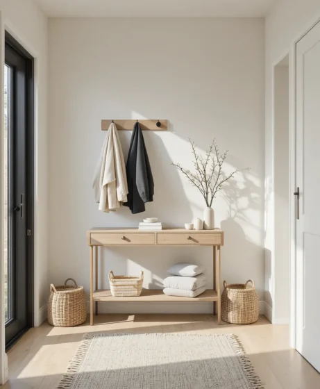 Decluttered Entryway Look