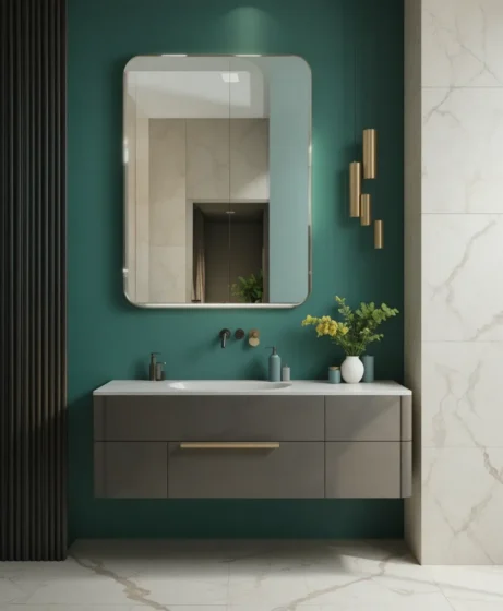 Emerald Green Accent Wall