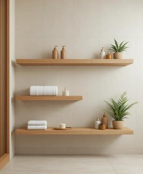 Floating Wooden Shelves