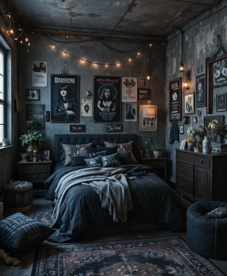 Grunge-Inspired Emo Bedroom