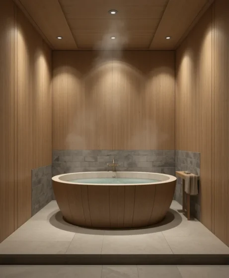 Japanese-Style Bathtub Nook