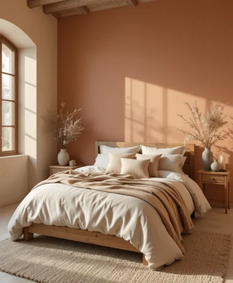 Minimal Tuscan Bedroom
