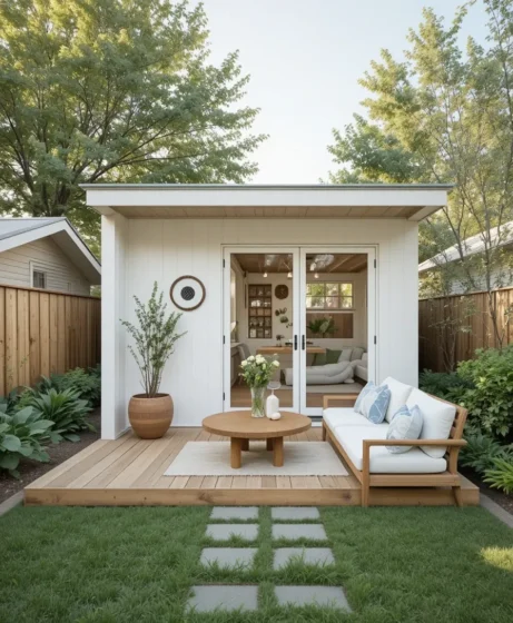 backyard tiny guest house ideas