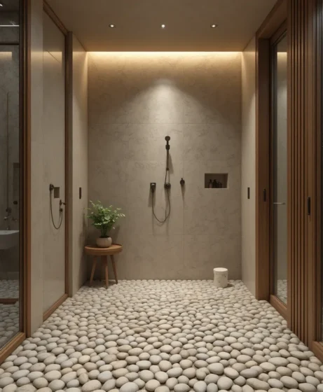 Pebble Shower Floor