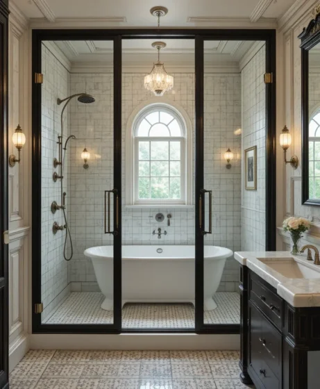 Retro Glass Shower Doors