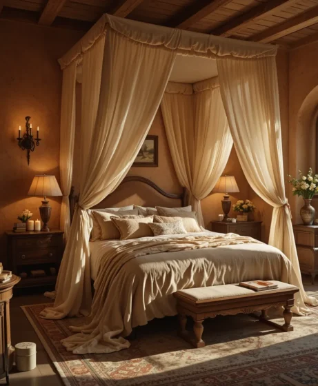 Romantic Tuscan Bedroom Style