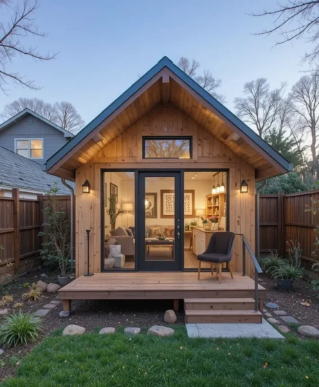 Tiny Backyard Home Office Guest House