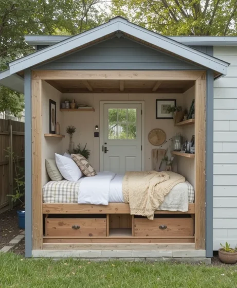 Tiny House with Built-In Storage