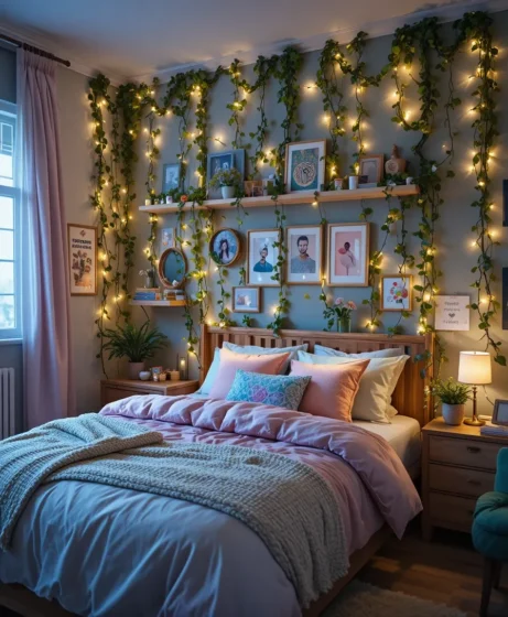 Vines in a Teen Bedroom