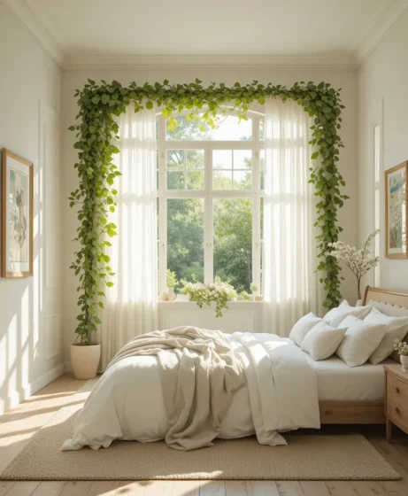 Window Frame Vine Styling