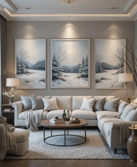Winter-Inspired Art Accents