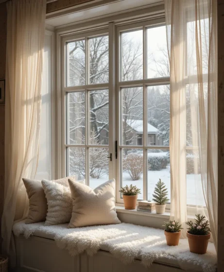 Winter Window Styling
