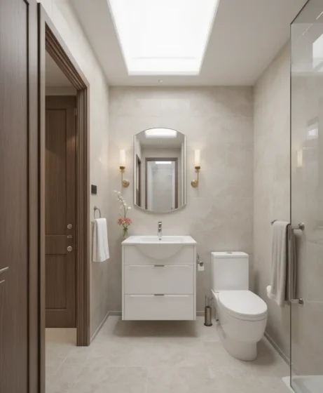 Bright White Ceiling With Light Neutral Walls