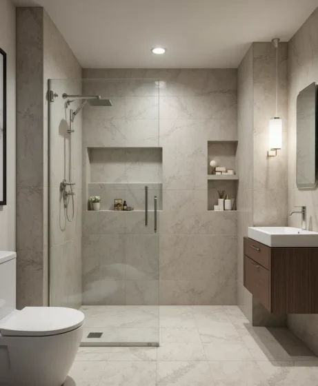 Built-In Shower Niche Storage