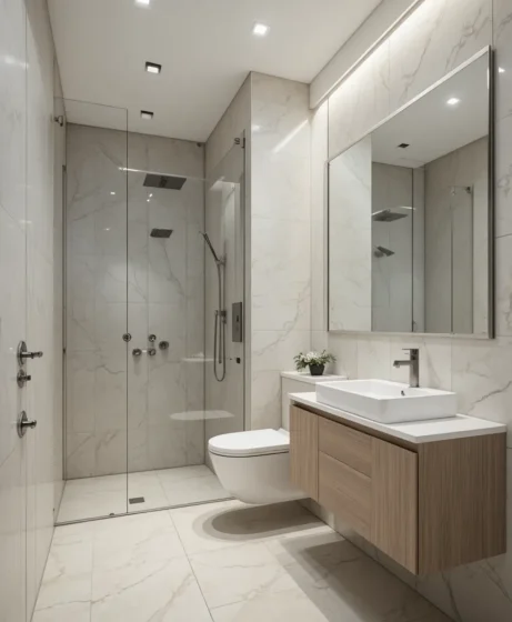 Compact Wall-Mounted Toilet