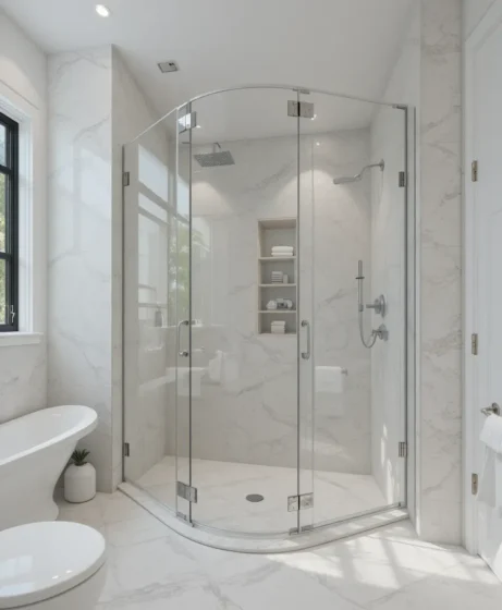 Frameless Glass Shower Enclosure