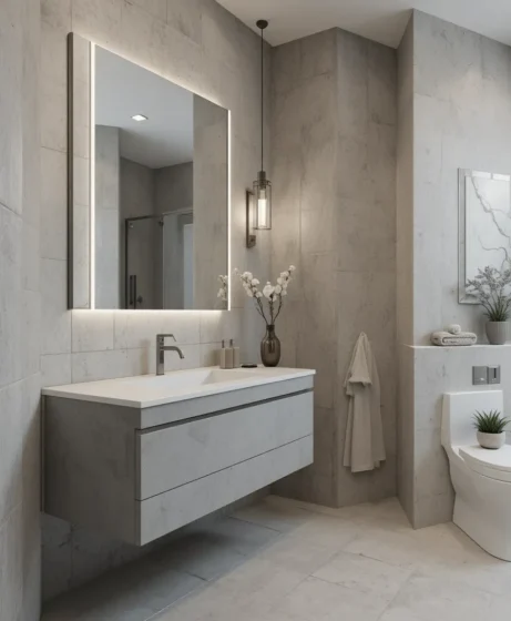 Microcement Accent Wall Feature