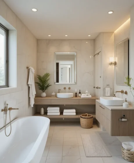 Neutral Spa-Inspired Decor