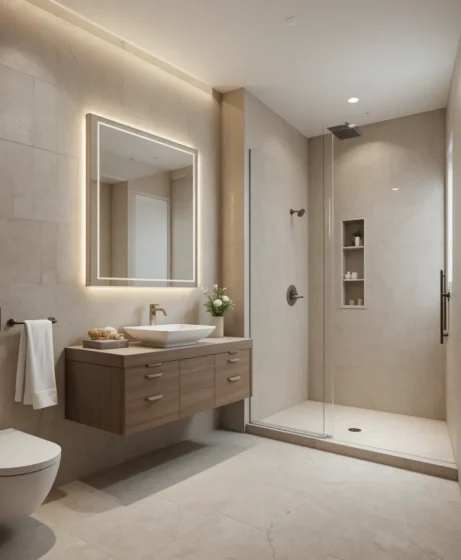 Seamless Spa-Inspired Microcement Retreat