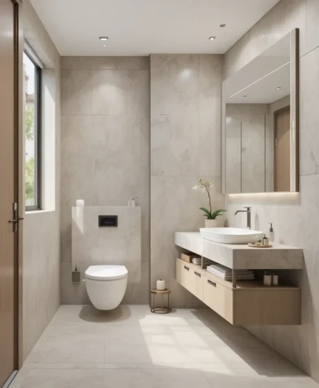 Small Bathroom Expansion Illusion