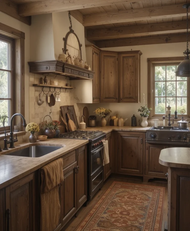 26 Primitive Kitchen Ideas for a Warm, Cozy Country Home