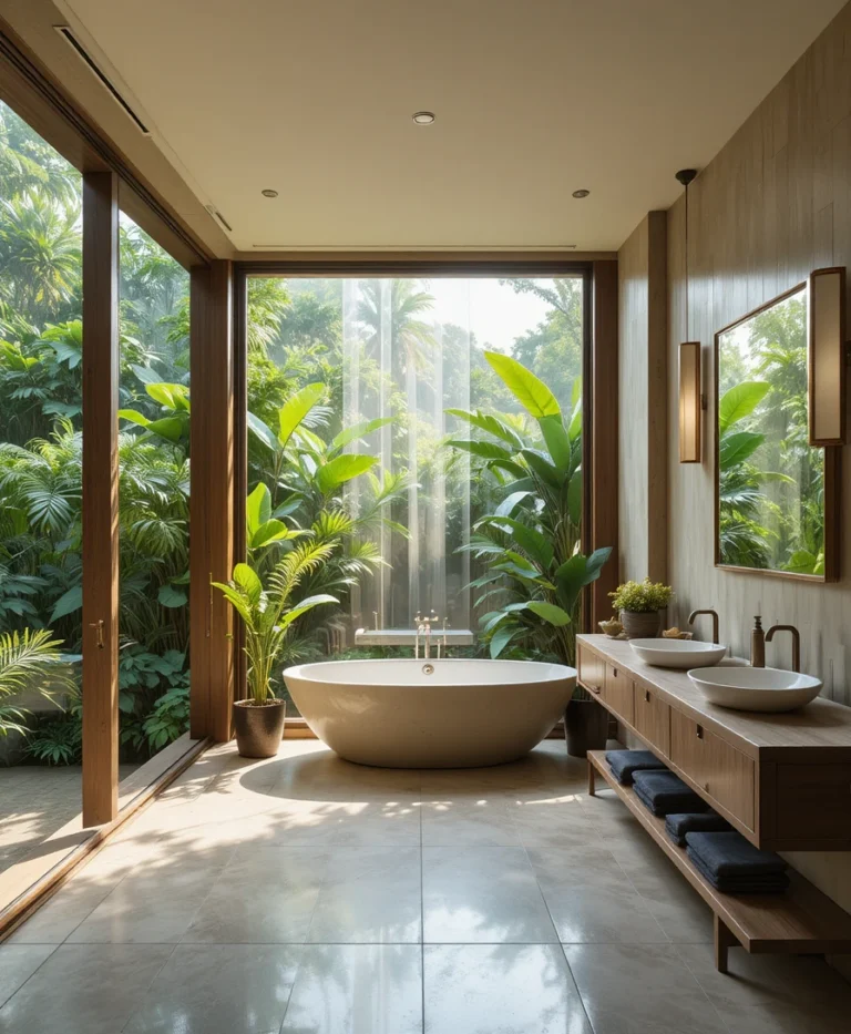 22 Tropical Bathroom Ideas That Turn Your Space into a Lush, Relaxing Escape