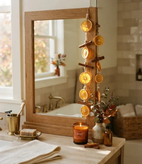 Cinnamon Stick and Dried Orange Garland