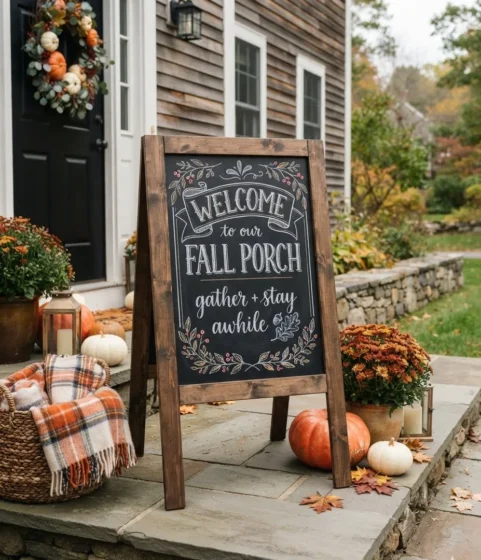 Chalkboard Welcome Sign