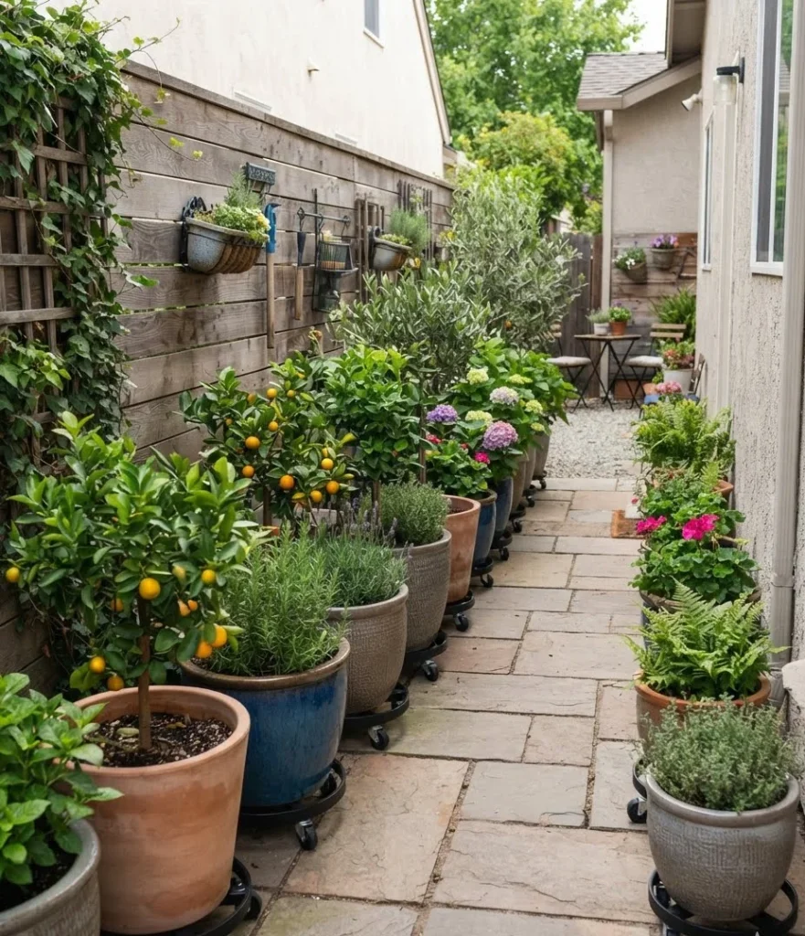 Wheeled Container Garden Row