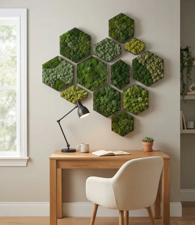 Geometric Moss Wall Art