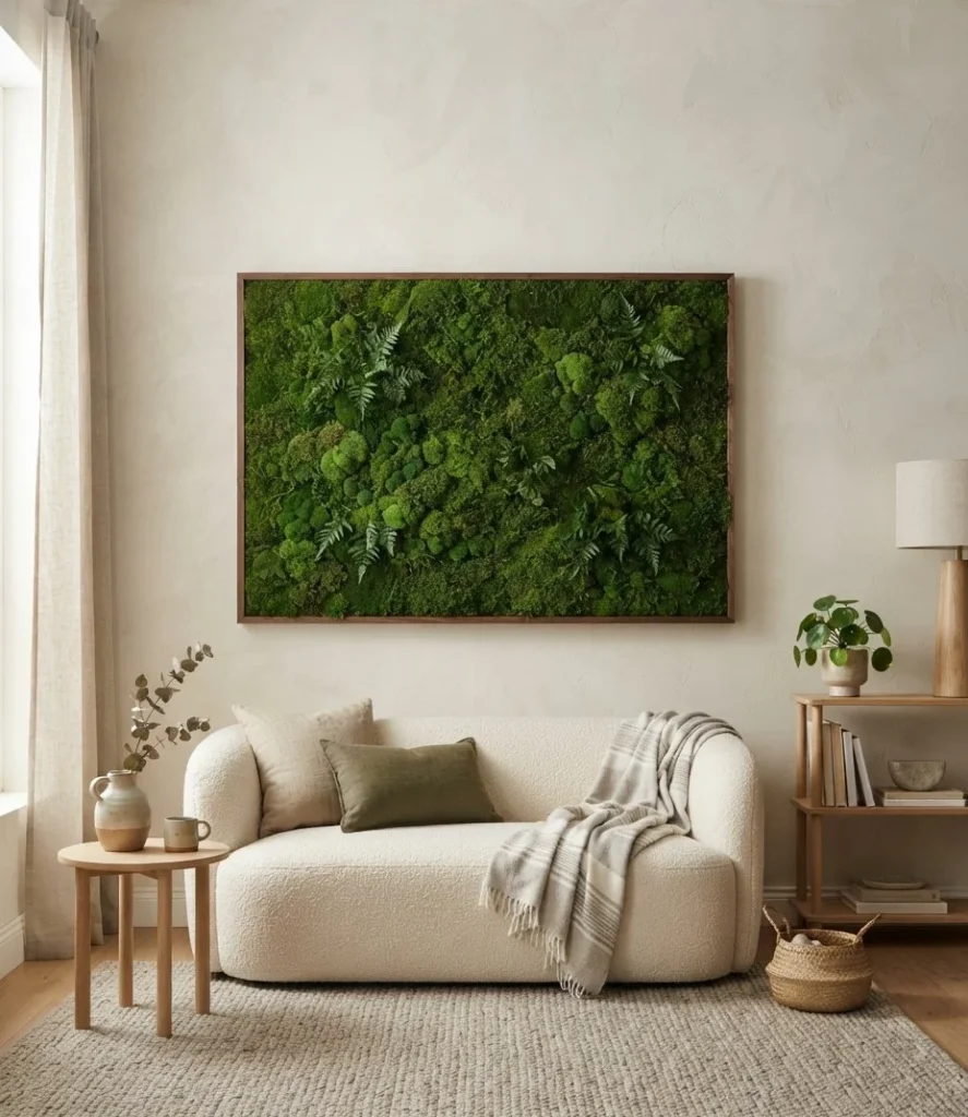 Preserved Moss Accent Wall Panel