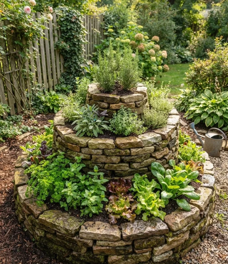 Spiral Herb and Vegetable Garden